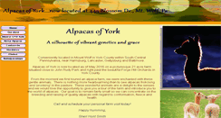 Desktop Screenshot of alpacasofyork.com